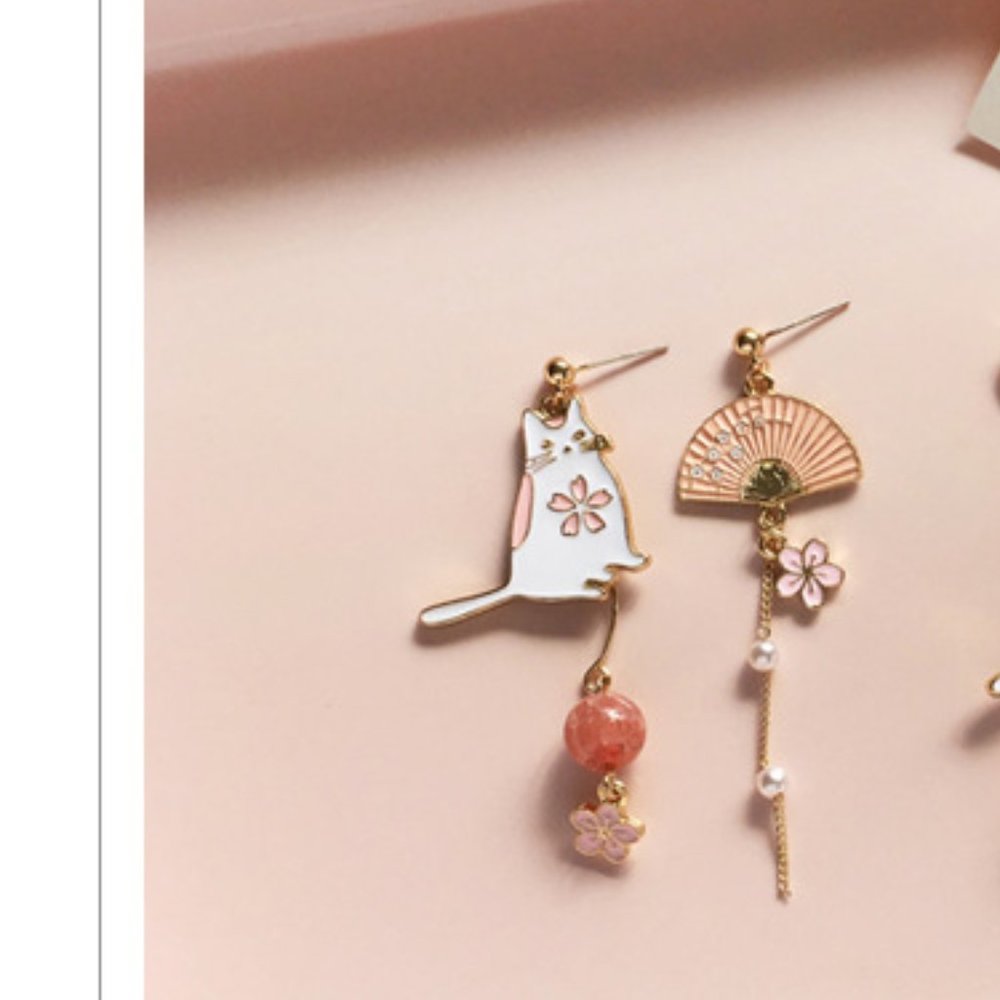 💙💕Last one Strawberry Stones Cat Sakura Flower - Picture 2 of 11